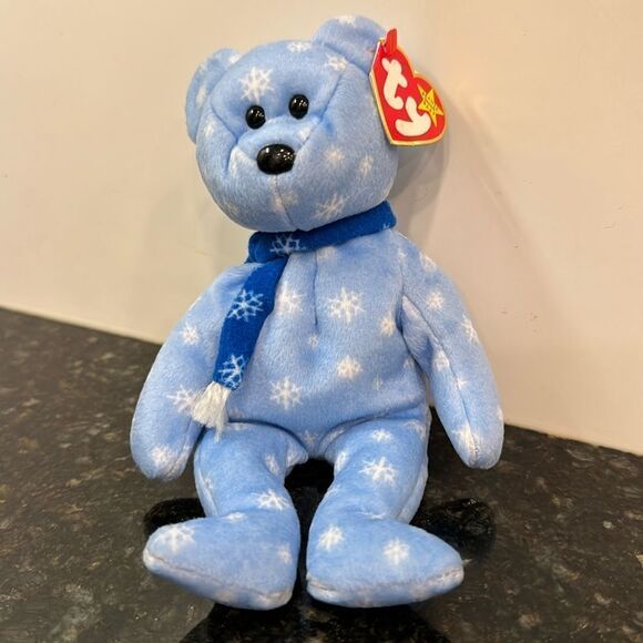 Ty Beanie Babies - 1999 Holiday Teddy with Ear  Tag . Size 9” - Picture 1 of 10